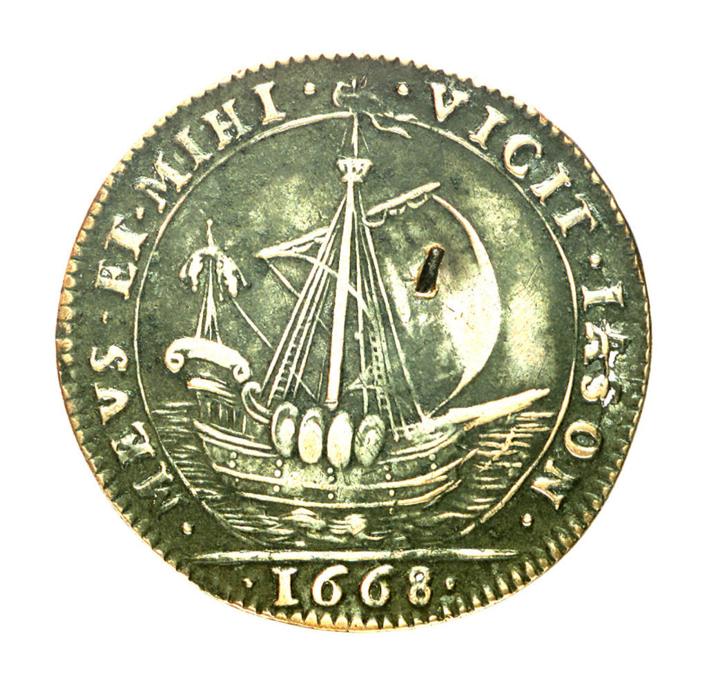 Detail of Counter commemorating Queen Marie Ther by unknown
