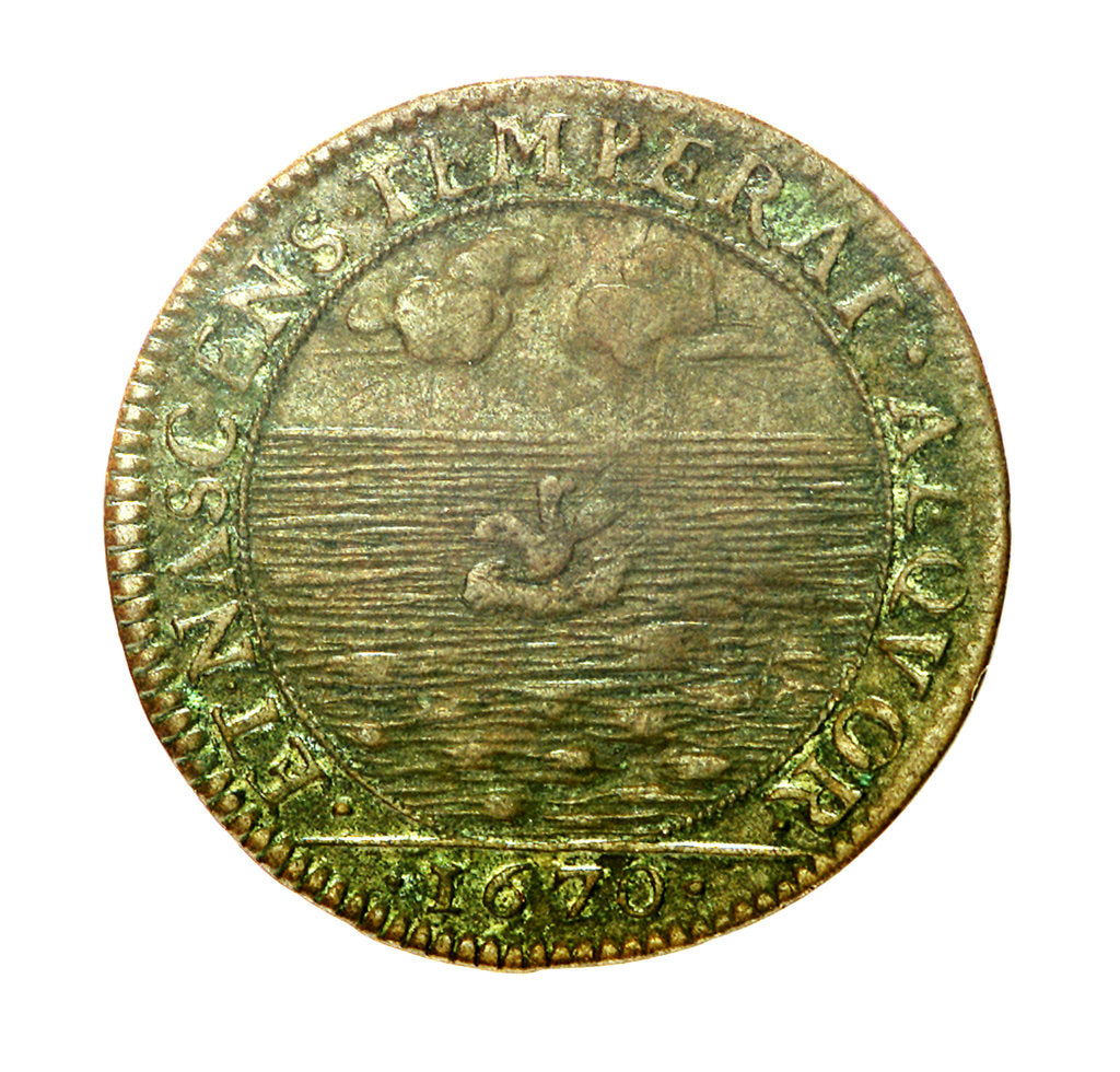 Detail of Counter depicting Admiral Louis de Bourbon, Comte de Vermandois (1667-1683) in childhood; reverse by unknown