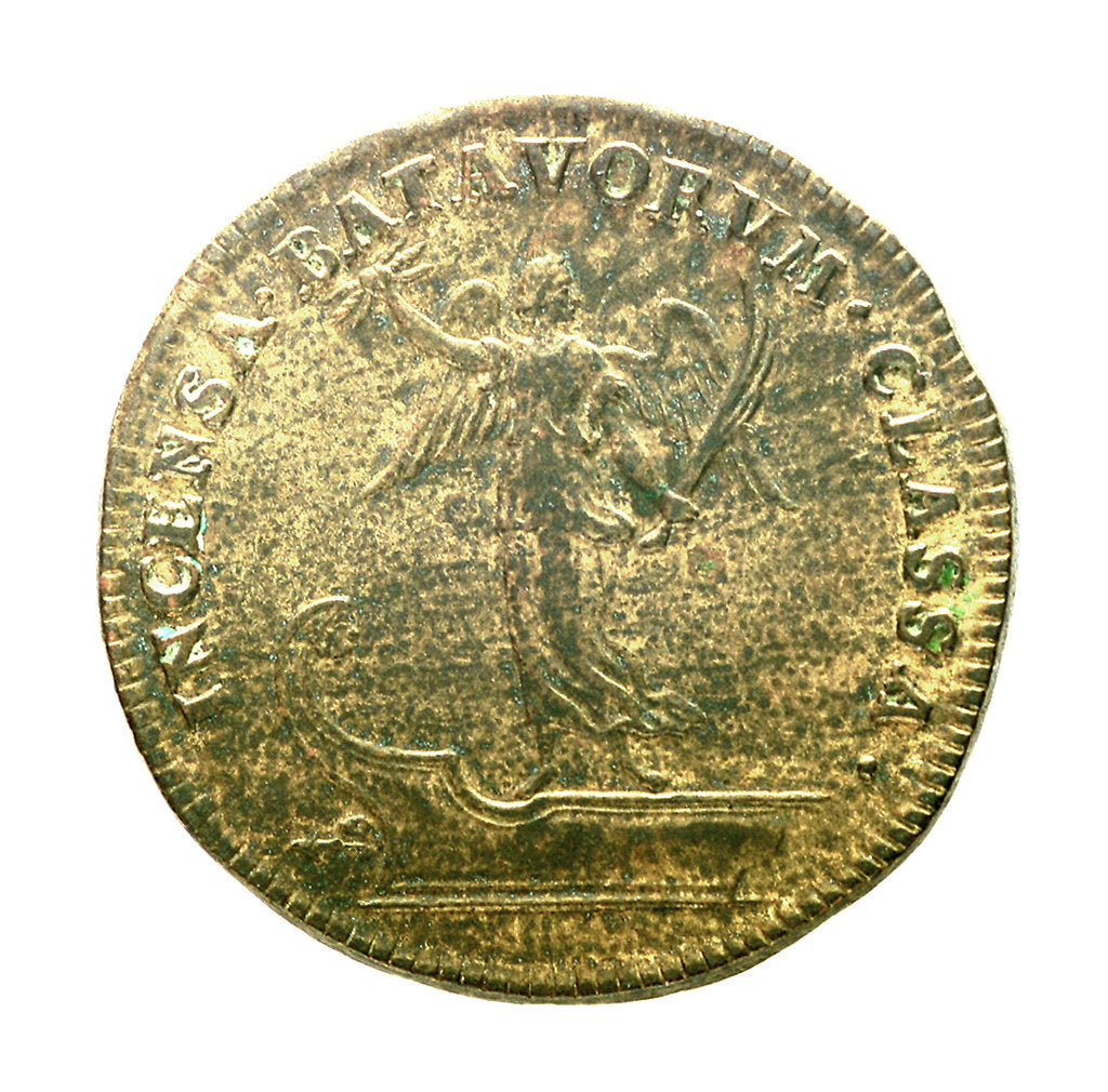 Detail of Counter commemorating the capture of Tobago, 1677; reverse by L.G.I.