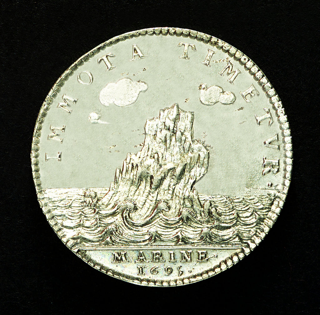 Detail of Counter commemorating the British attack on Brest, 1695; reverse by unknown