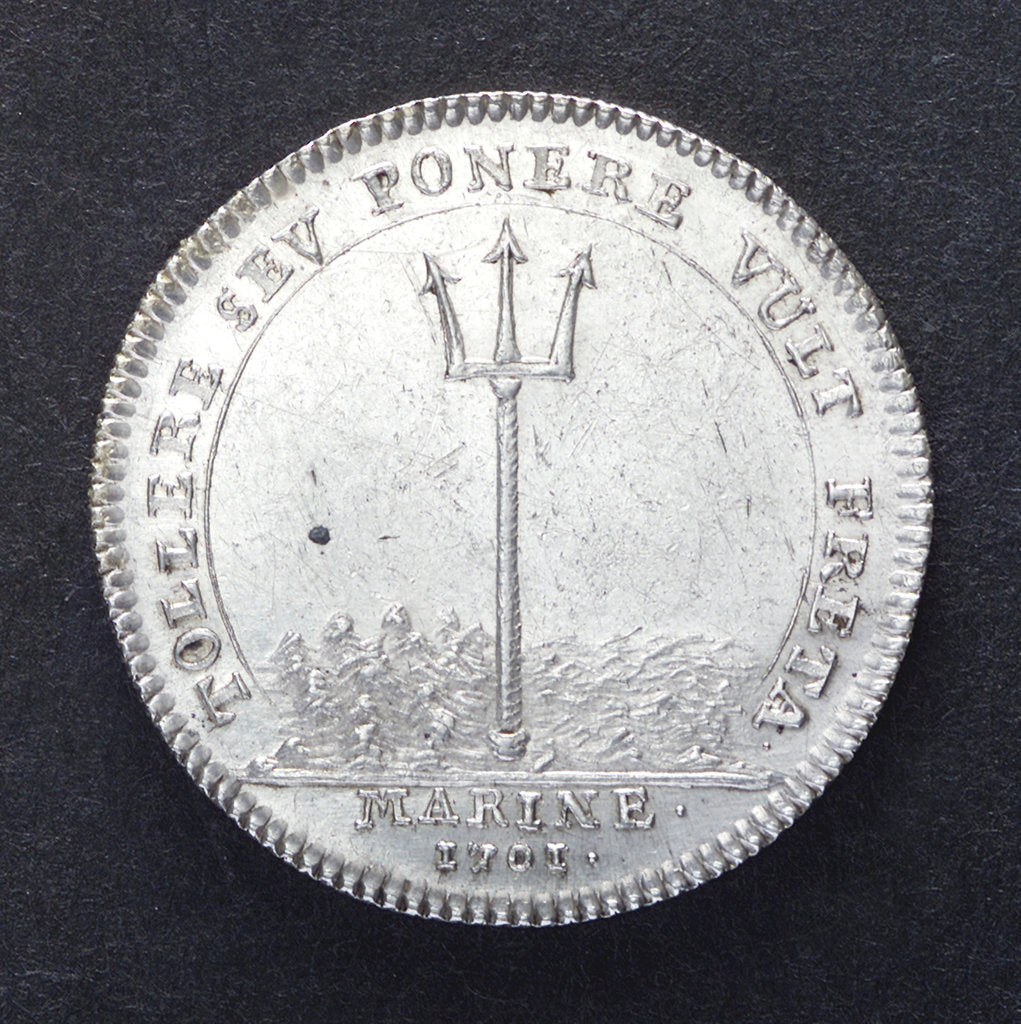 Detail of Counter commemorating the Straits of Gibraltar opened to France; reverse by H. Roussel