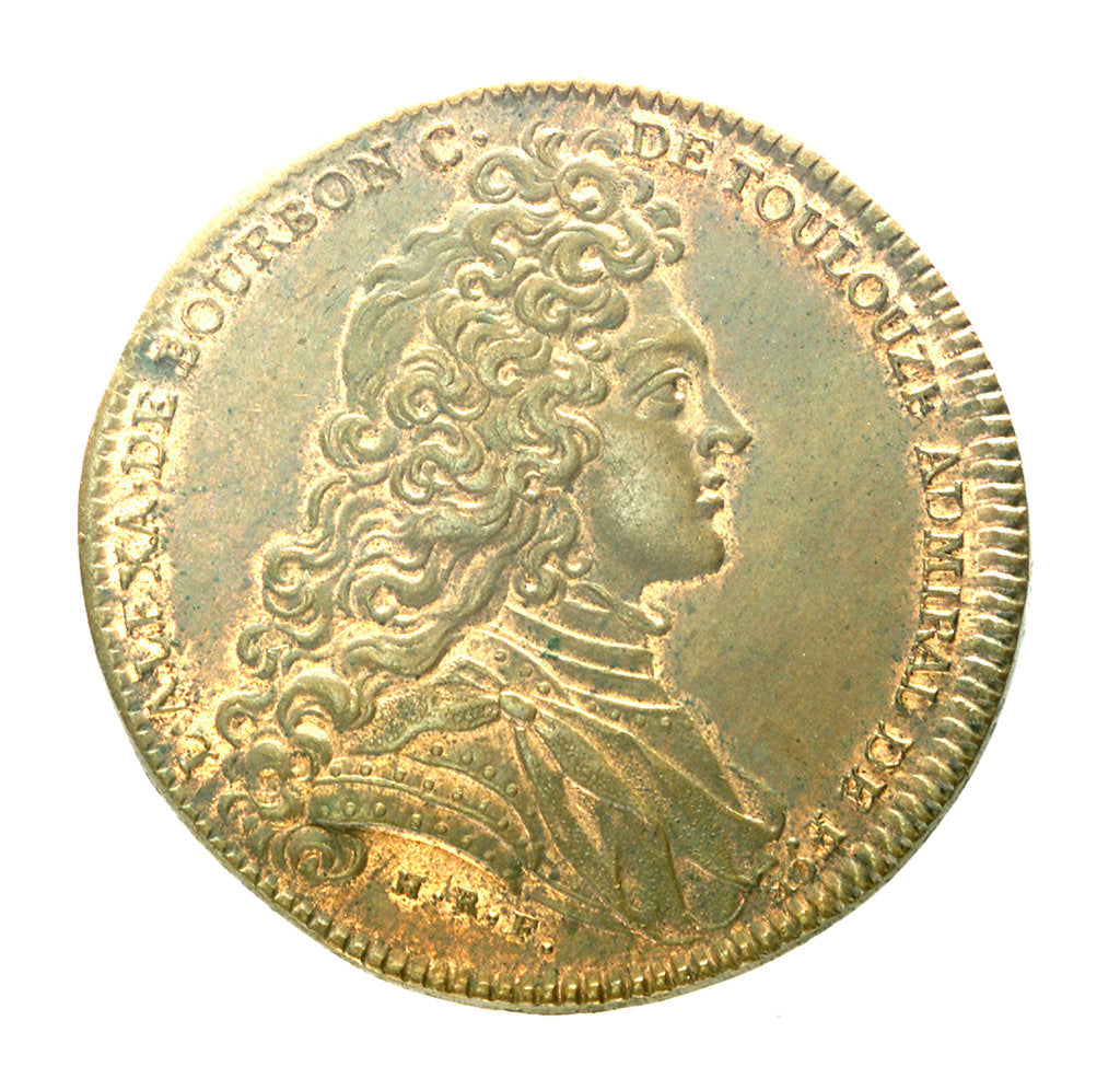 Detail of Counter commemorating the Anglo-Dutch-Austrian coalition; obverse by H. Roussel