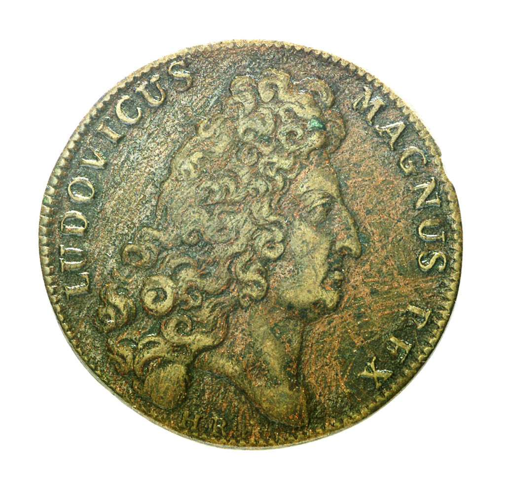 Detail of Counter commemorating the Battle of Malaga, 1704; obverse by H. Roussel