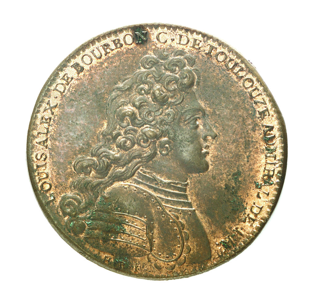 Detail of Counter commemorating the neglect of the Navy; obverse by H. Roussel