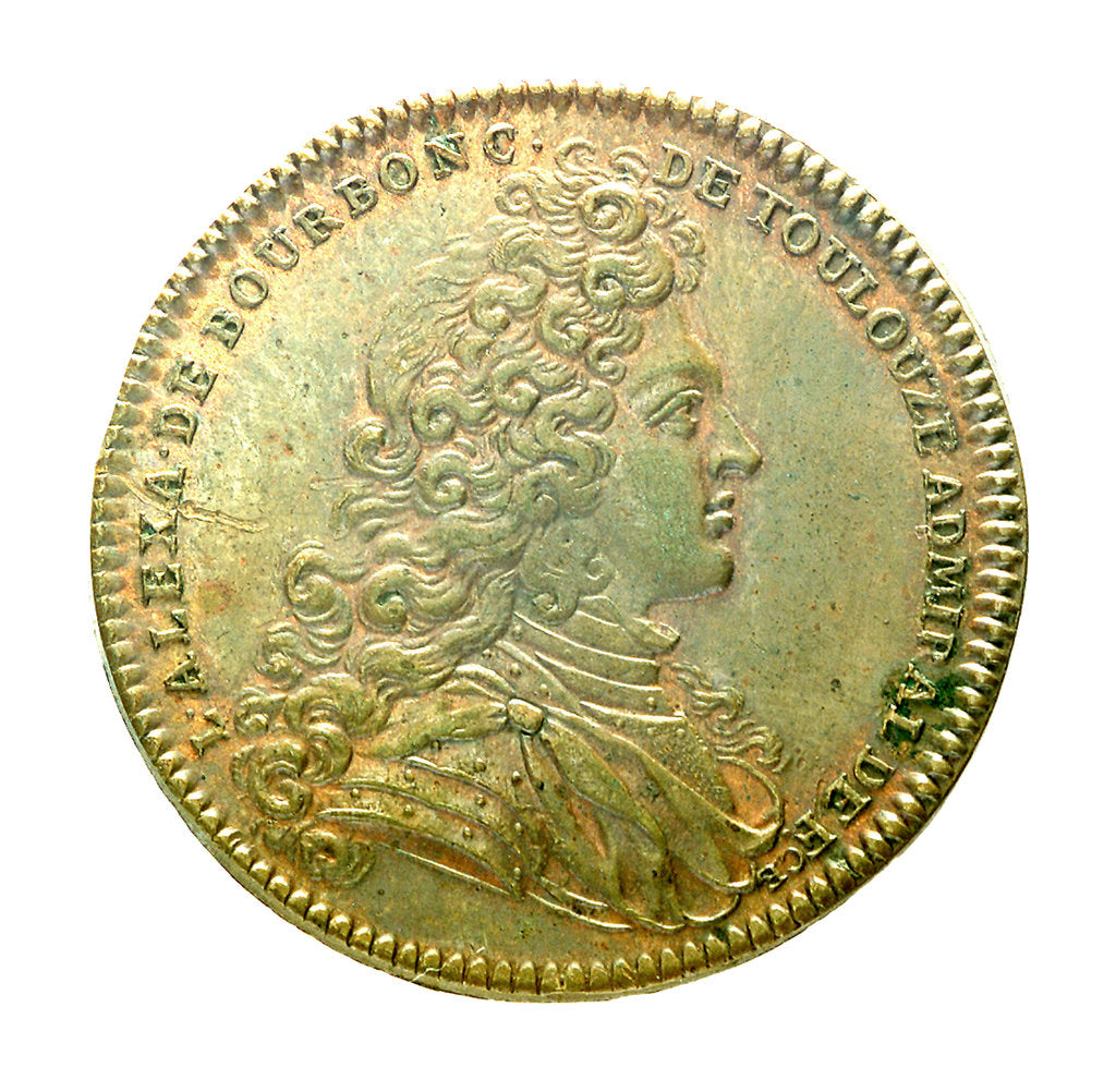 Detail of Counter commemorating the French Convoy's safe return, 1708; obverse by unknown