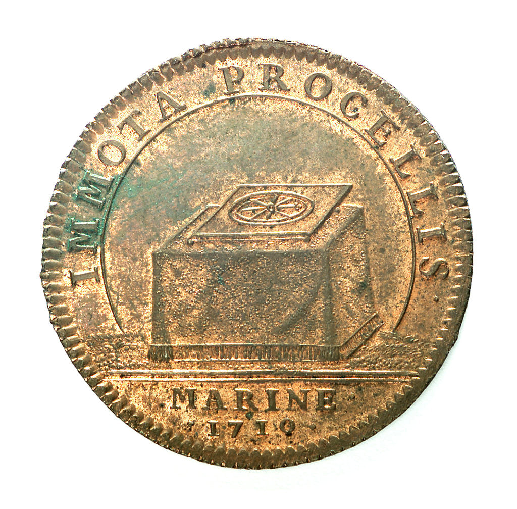 Detail of Counter commemorating the immobility of the French Fleet; reverse by unknown