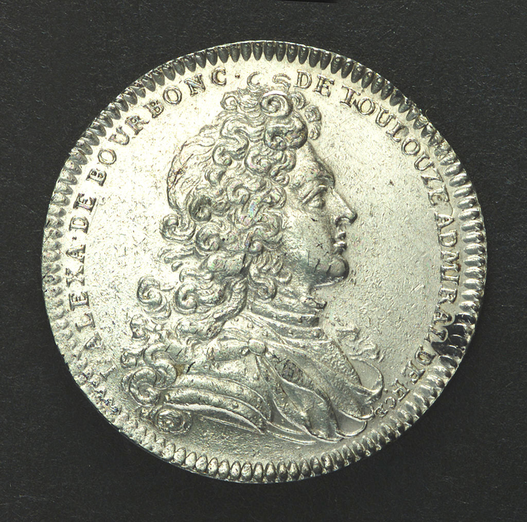 Detail of Counter commemorating service against Spain; obverse by unknown