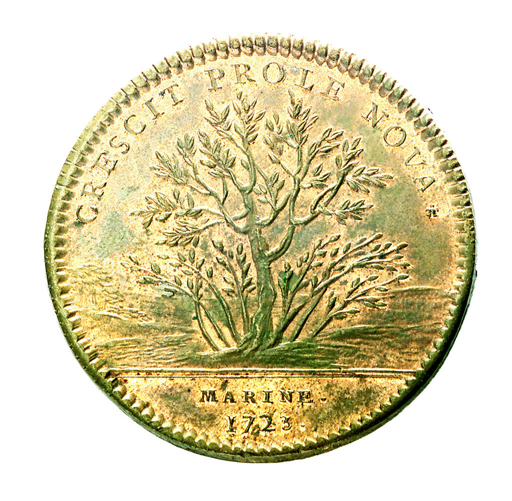 Detail of Counter commemorating the opening up of the new colonies; reverse by unknown