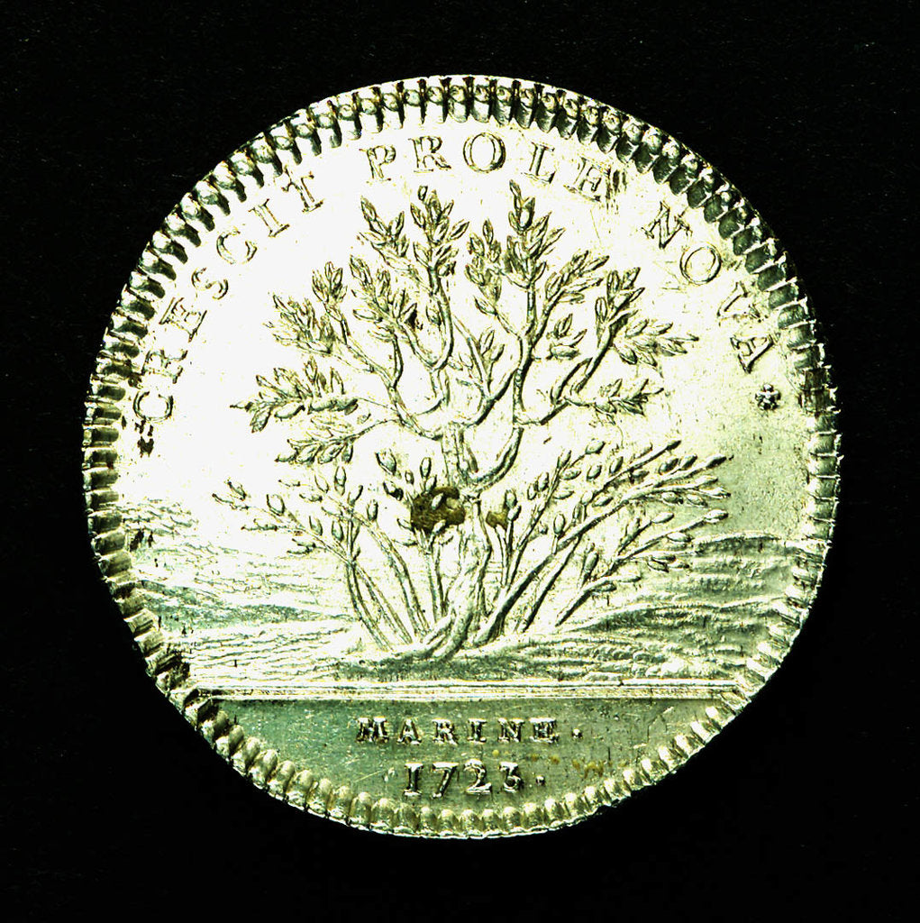 Detail of Counter commemorating the opening up of the new colonies; reverse by unknown