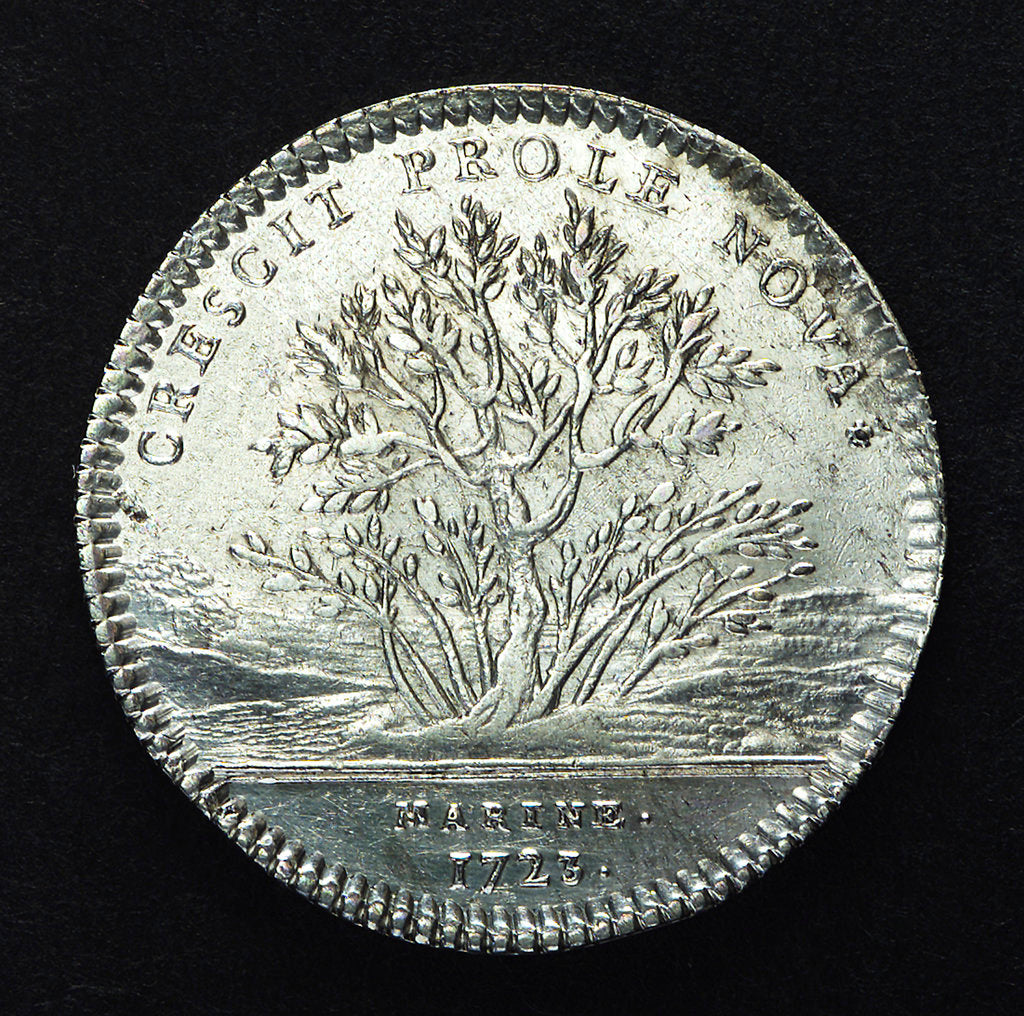 Detail of Counter commemorating the opening up of new colonies; reverse by J. Bernard