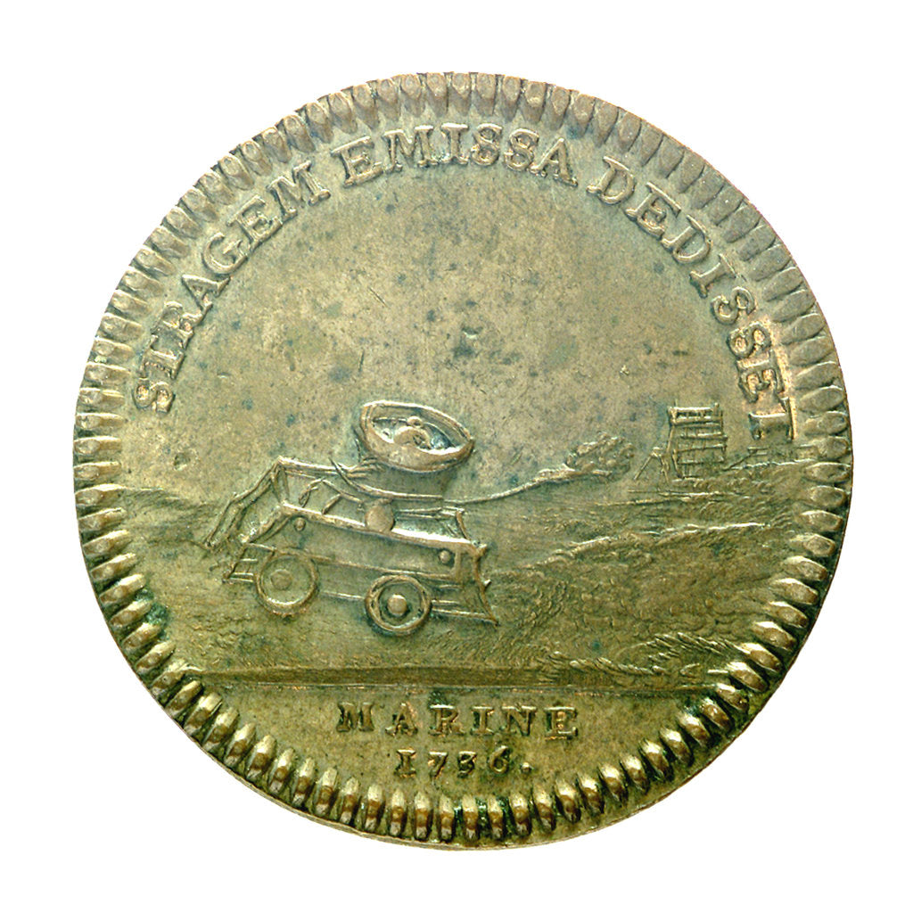 Detail of Counter commemorating M. de Radonay's new mortar; reverse by unknown