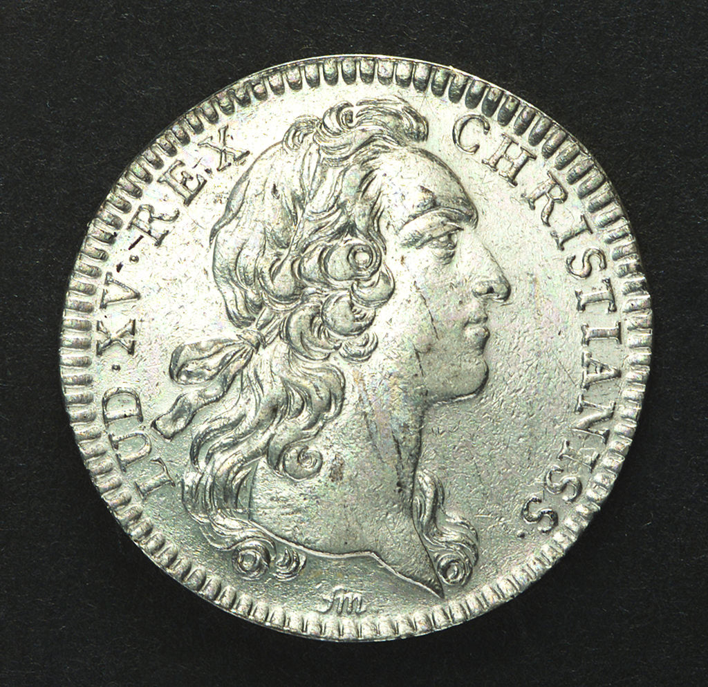 Detail of Counter commemorating the progress of war; obverse by F. Marteau