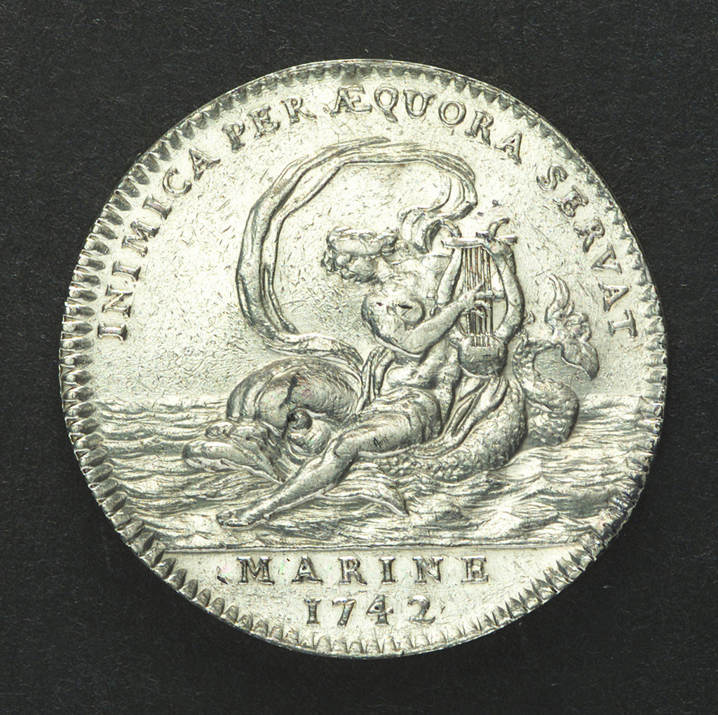Detail of Counter commemorating the progress of war; reverse by F. Marteau