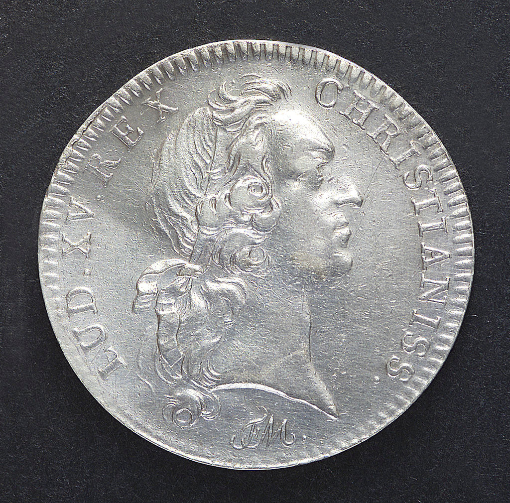 Detail of Counter commemorating four galleys being fitted out; obverse by F.M.