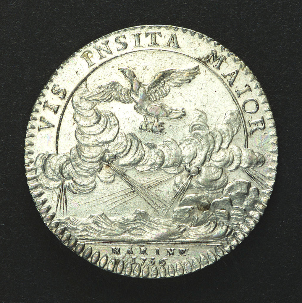 Detail of Counter commemorating the outbreak of the Thirty Years War; reverse by C.N. Roettier