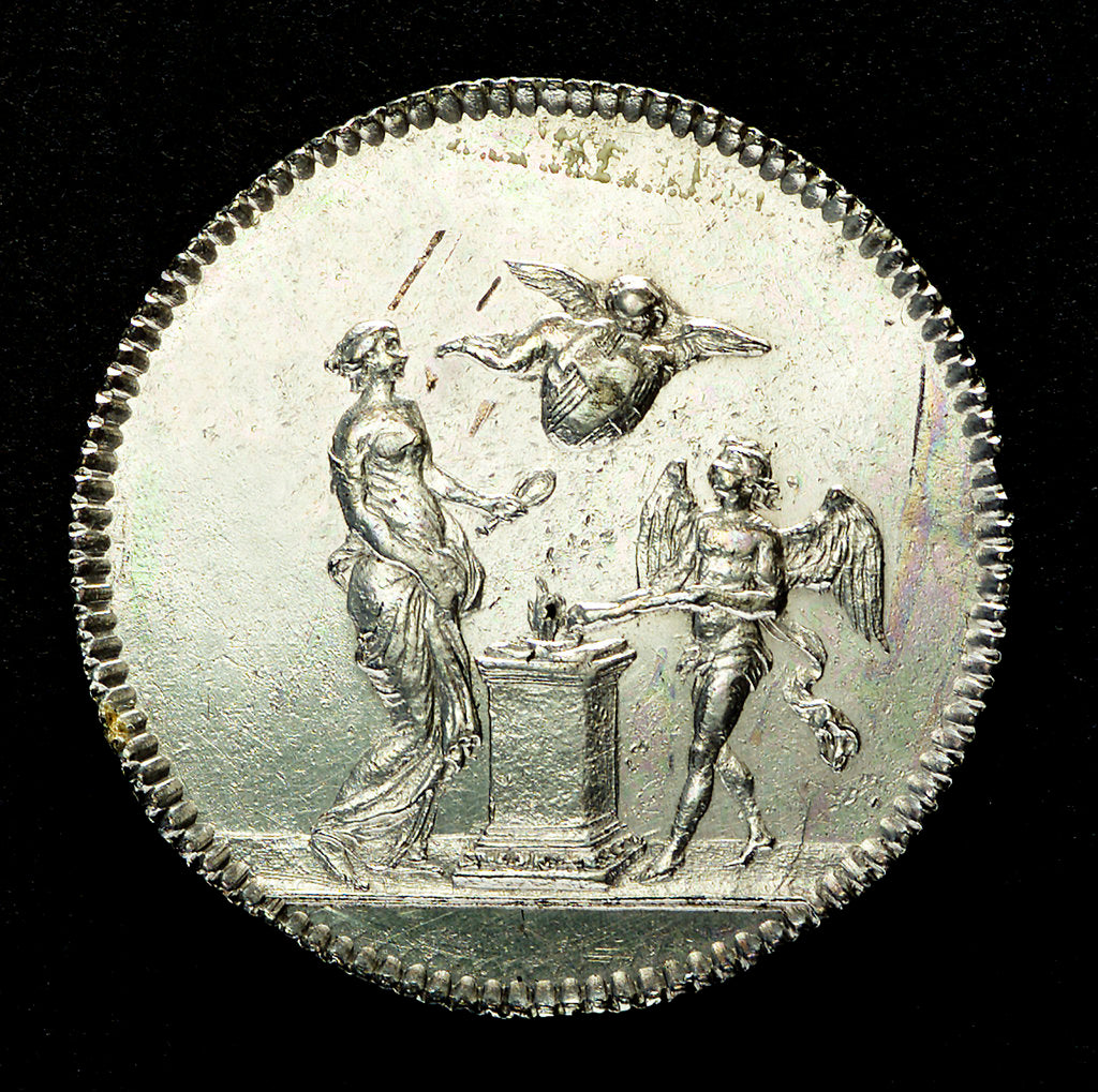 Detail of Counter commemorating the marriage of the Comte de Provence; obverse by unknown