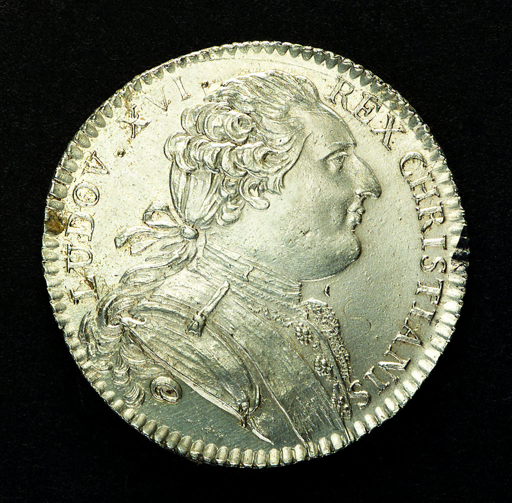 Detail of Counter celebrating French sea power; obverse by unknown