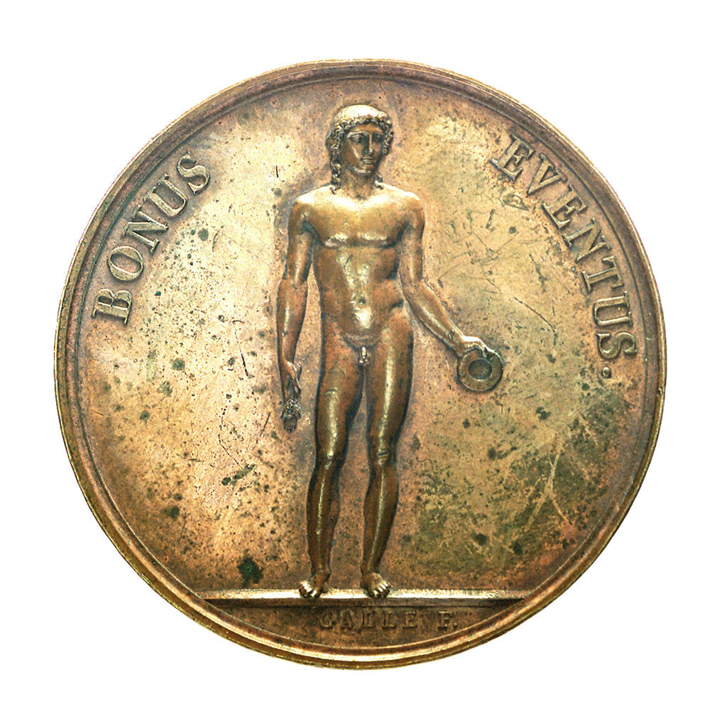 Detail of Counter commemorating the landing of Napoleon Bonaparte at Frejus, 1799; obverse by D.V. Denon