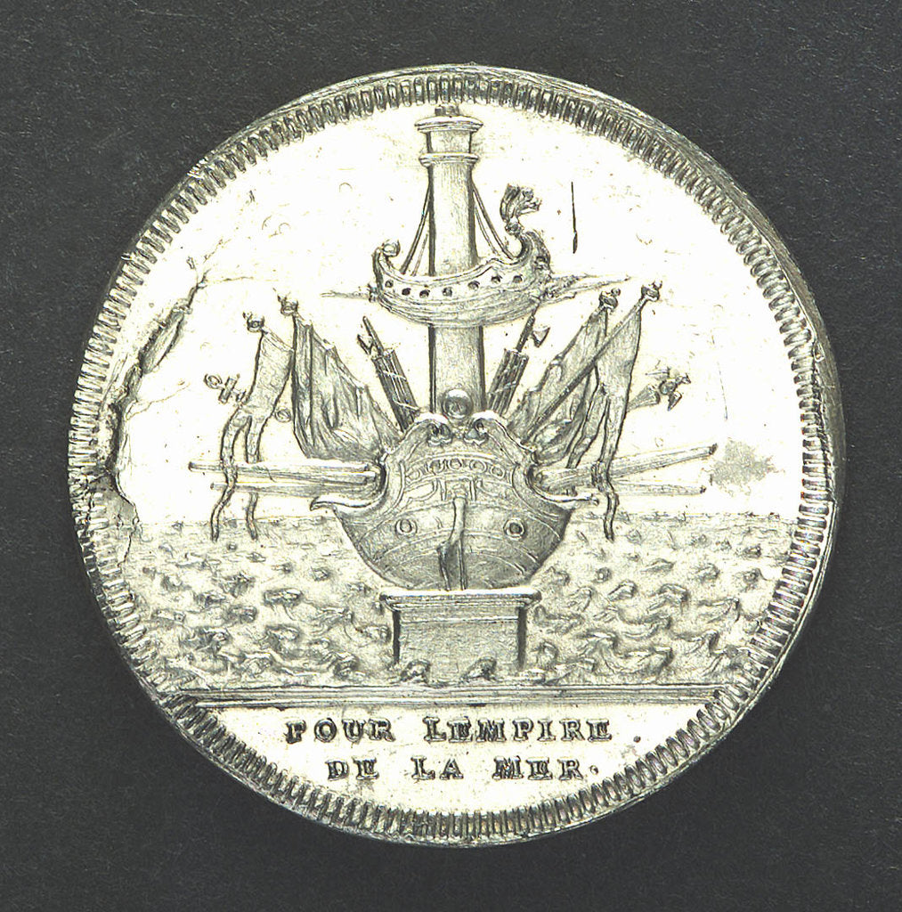 Detail of Counter commemorating the First Punic War; reverse by Jean Dassier
