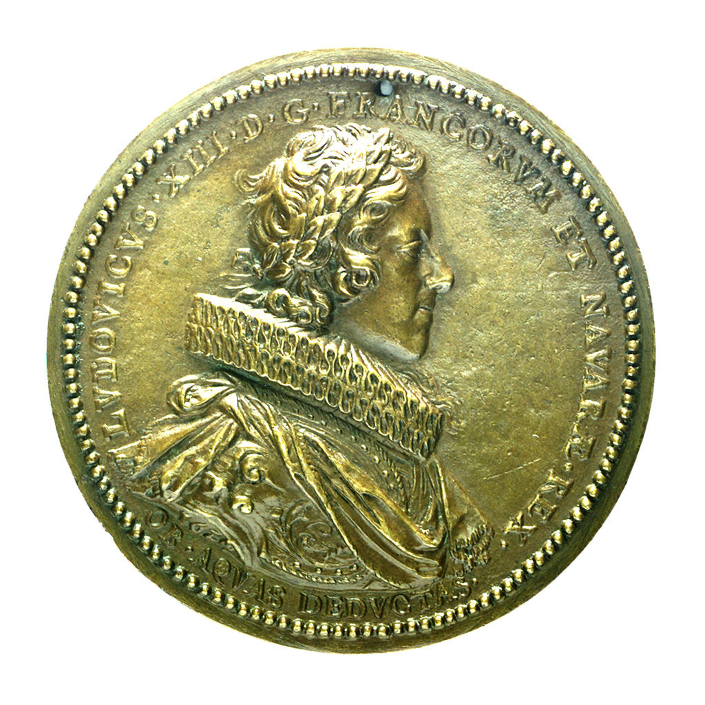 Detail of Counter commemorating the Aqueduct of Arceuil; obverse by Guillaume Dupre