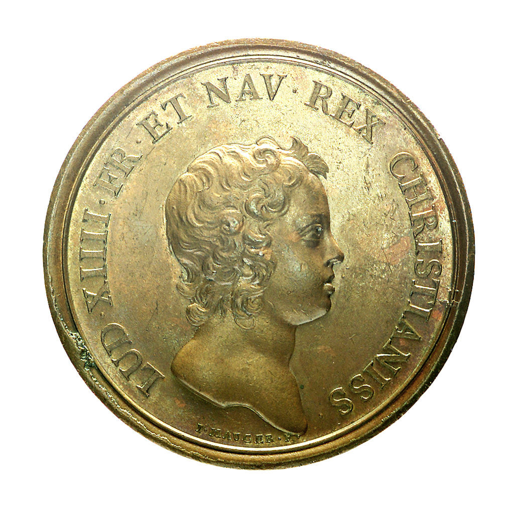 Detail of Medal commemorating the Battle of Cartagena, 1643; obverse by J. Mauger