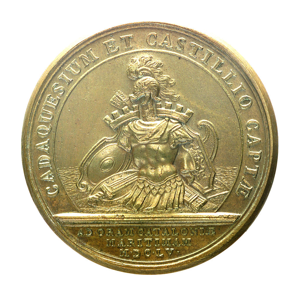 Detail of Medal commemorating the capture of towns in Castile; reverse by J. Mauger