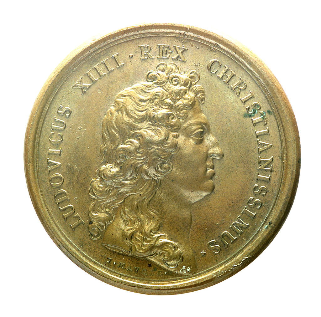 Detail of Medal commemorating the cession of Dunkirk; obverse by J. Mauger