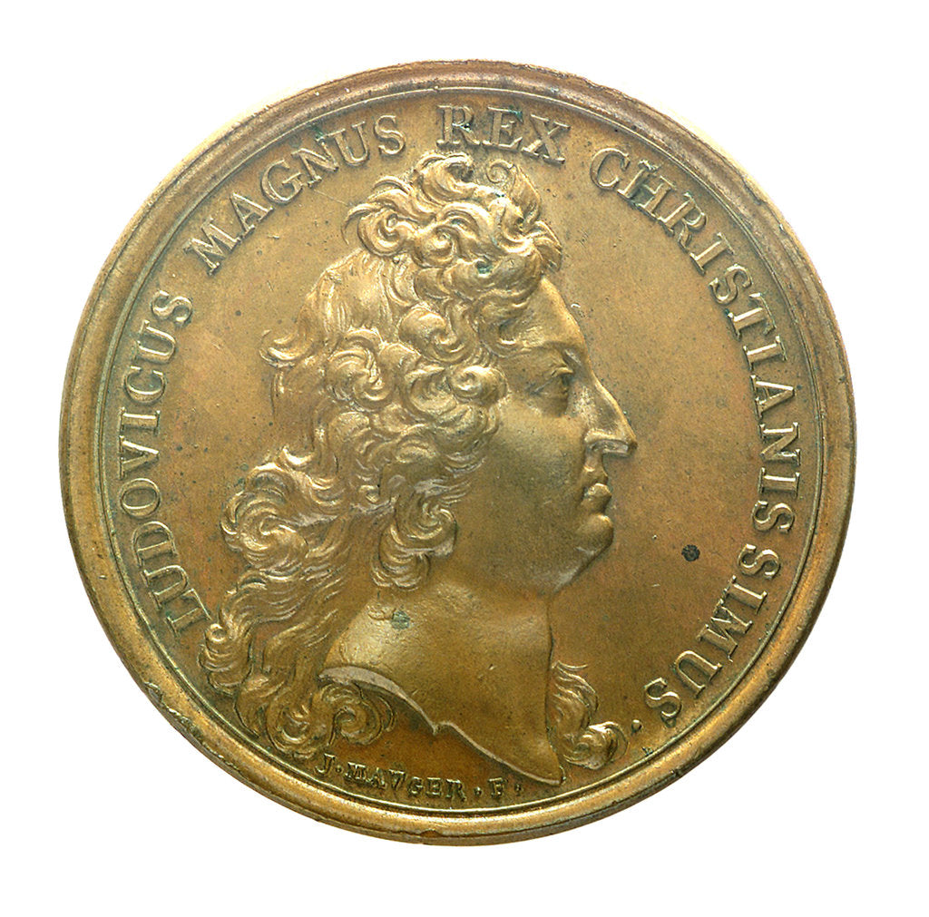 Detail of Medal commemorating the Spanish defeated at Messina, 1675; obverse by J. Mauger