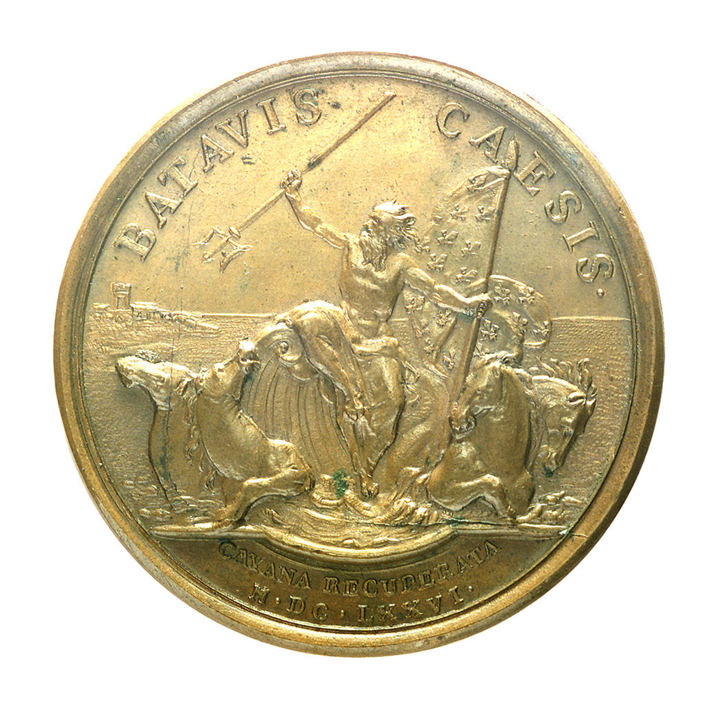 Detail of Medal commemorating the recapture of Cayenne, 1676; reverse by J. Mauger