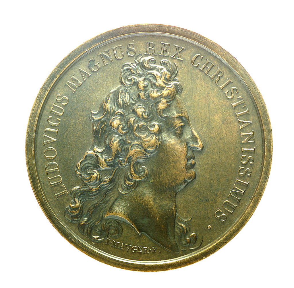 Detail of Medal commemorating the capture of Tobago, 1677; obverse by J. Mauger