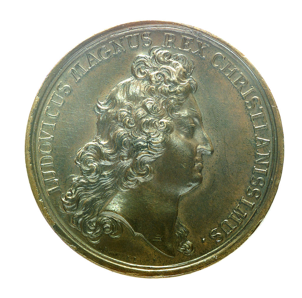 Detail of Medal commemorating the capture of Tobago, 1677; obverse by L.I.