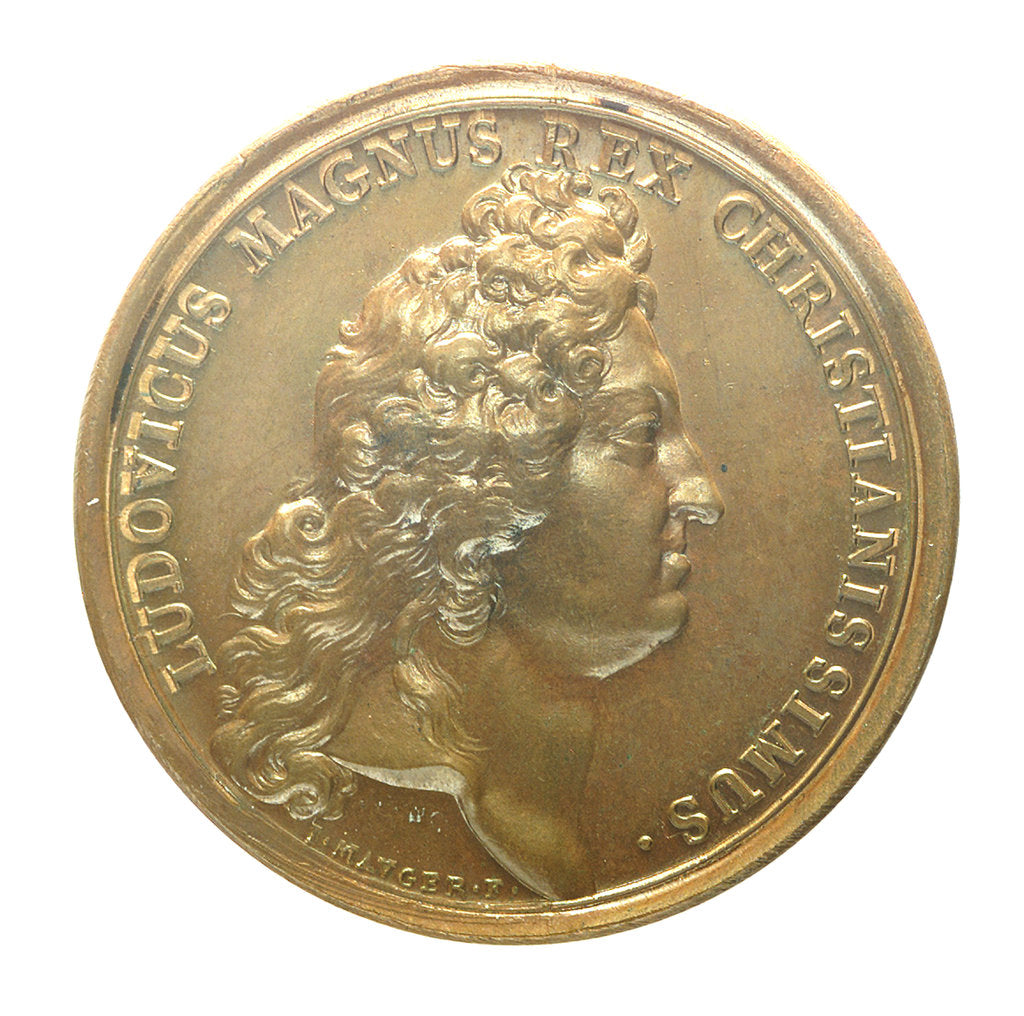 Detail of Medal commemorating the Peace with Algiers, 1684; obverse by J. Mauger