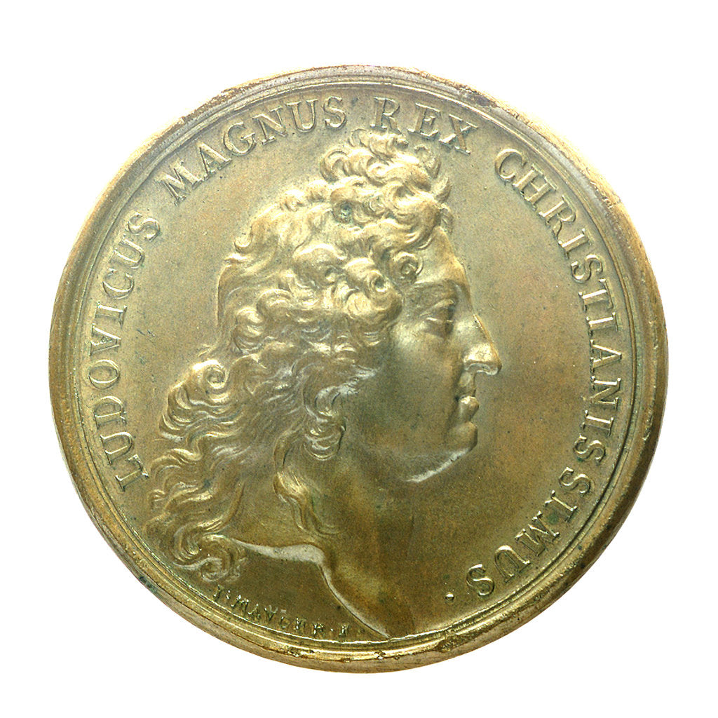 Detail of Medal commemorating the safety of the harbours; obverse by J. Mauger