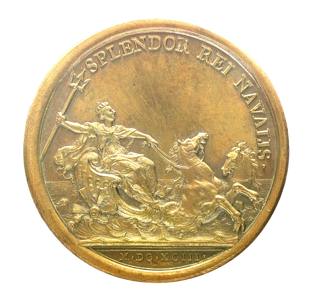 Detail of Medal commemorating the flourishing Navy; reverse by J. Mauger