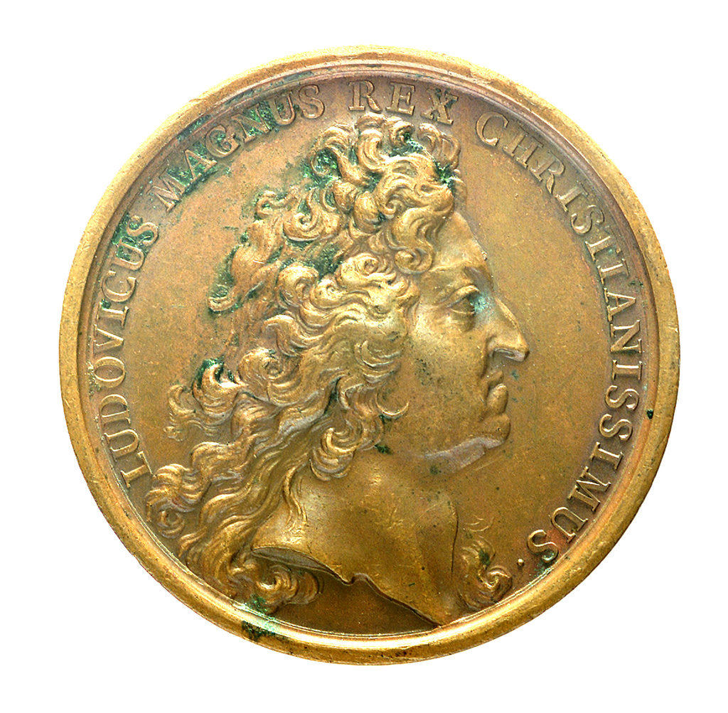 Detail of Medal commemorating the Dutch squadron captured by Admiral Jean Bart, 1696; obverse by unknown