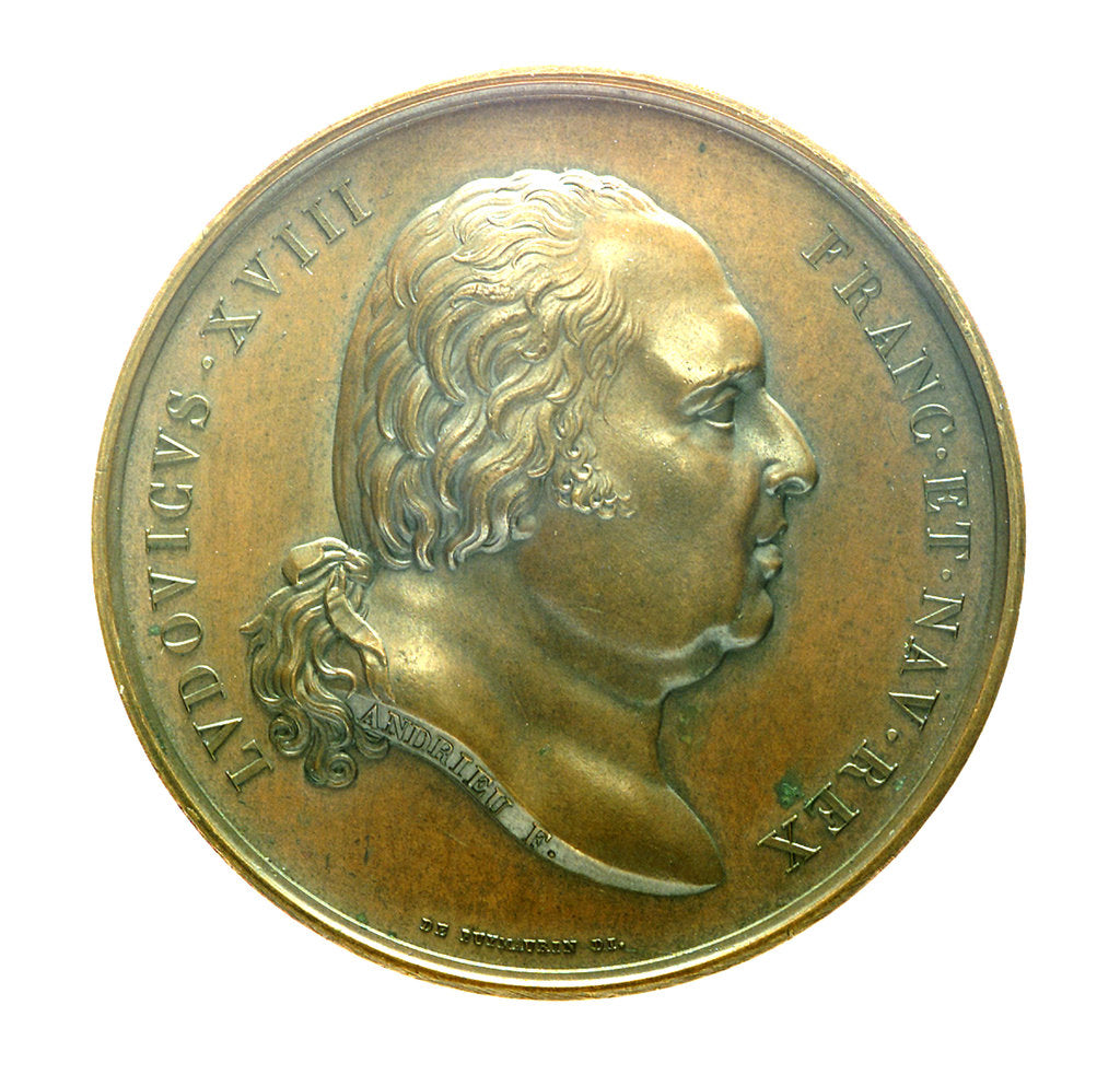 Detail of Medal commemorating the voyage of corvette, 'La Coquille', 1822; obverse by J.P. de Puymaurin
