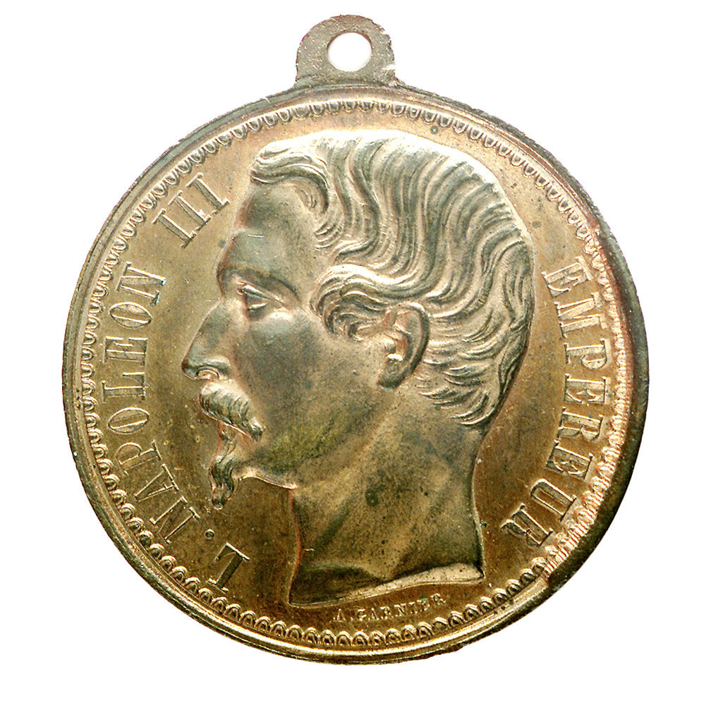 Detail of Medal commemorating the Crimean War (1854-1856); obverse by A. Garnier