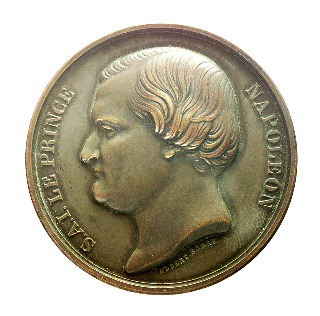 Detail of Medal commemorating the voyage of Prince Jérôme Napoleon, 1856 by Aristide Barr