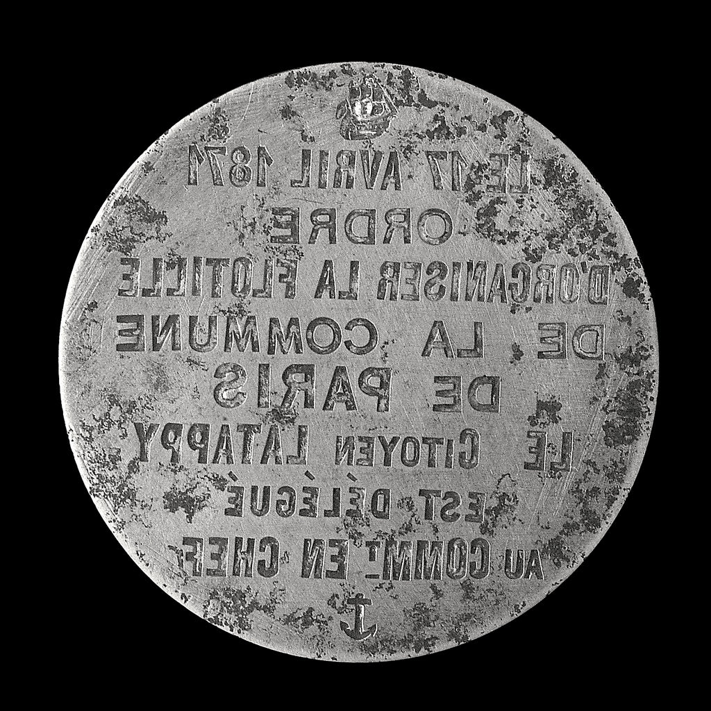 Detail of Medal die commemorating the siege of Paris, 1870-1871 and Citizen Latappy; obverse by unknown
