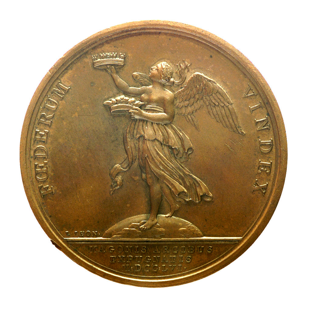 Detail of Medal commemorating the capture of Minorca, 1756; reverse by J. Duvivier