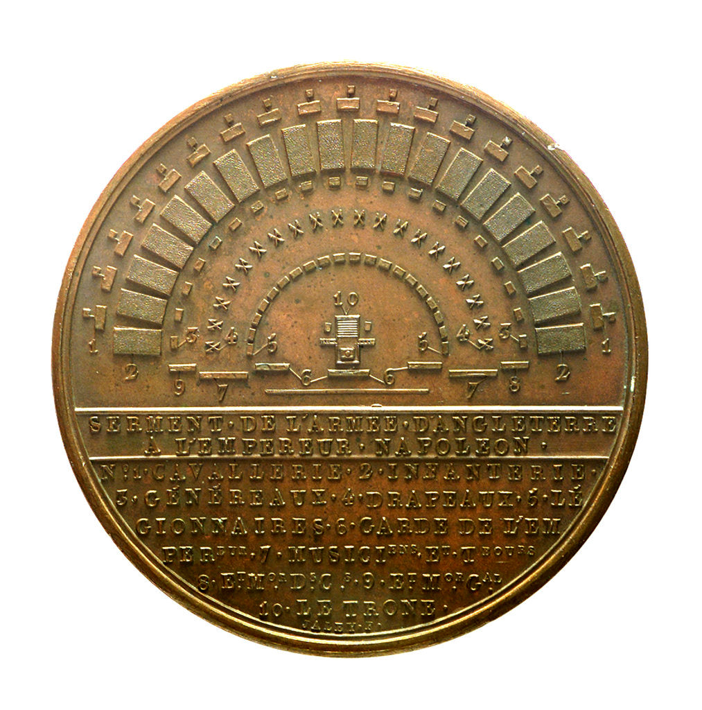 Detail of Medal commemorating the camp at Boulogne, and the planned invasion of England, 1804; reverse by D.V. Denon