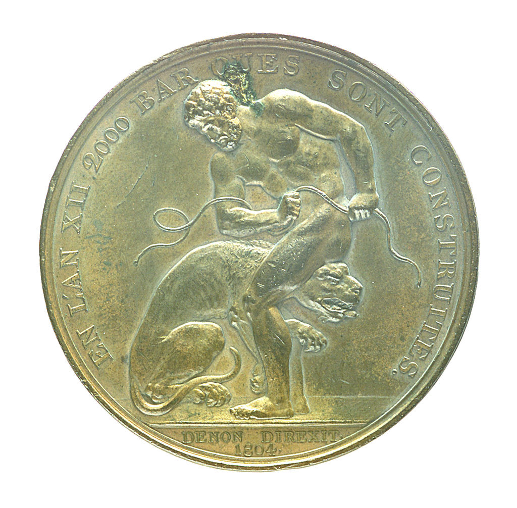 Detail of Medal commemorating the planned invasion of England, 1804; obverse by J. Jeuffroy