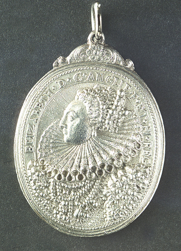 Detail of Medal commemorating dangers averted, 1589; obverse by unknown