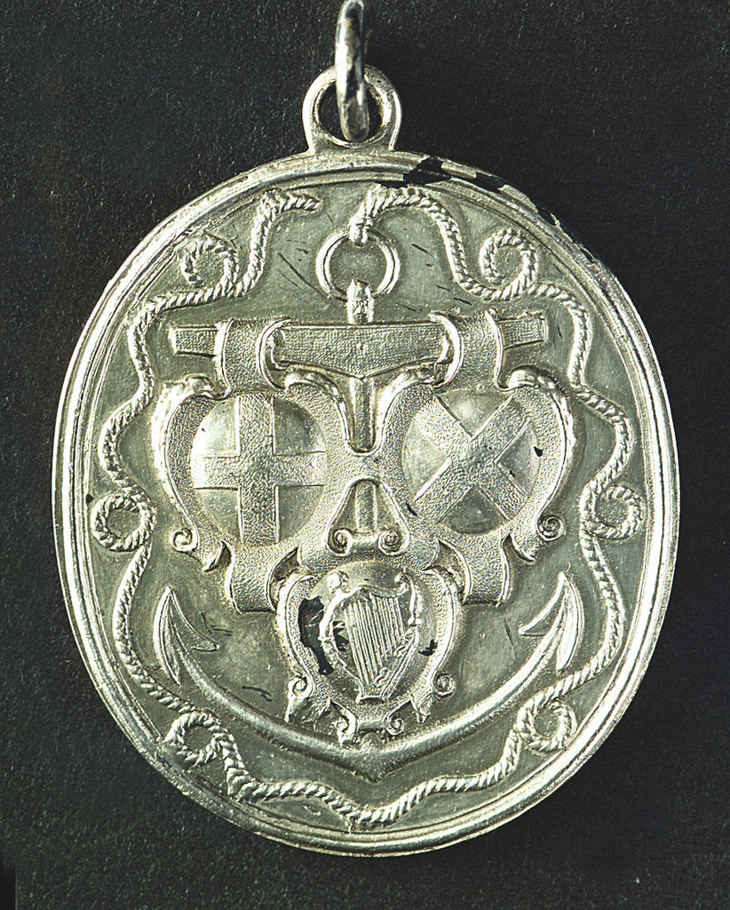 Detail of Naval reward medal; obverse by T. Simon