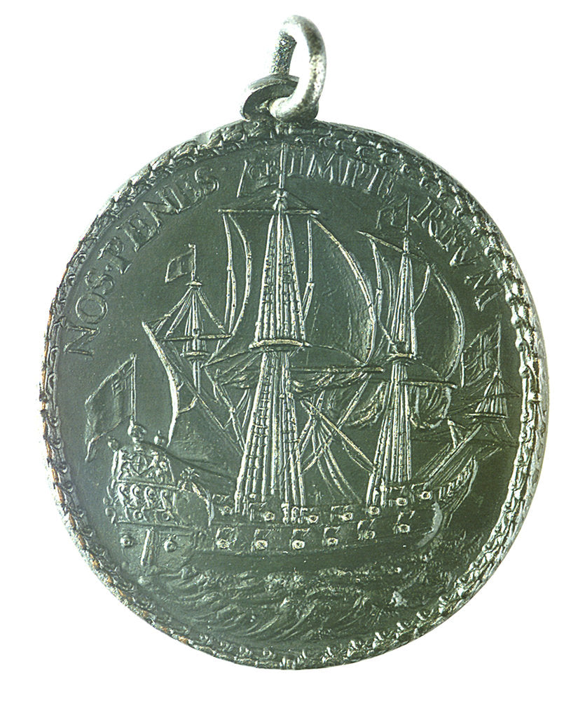Detail of Medal commemorating the dominion of the sea; reverse by Thomas Rawlins