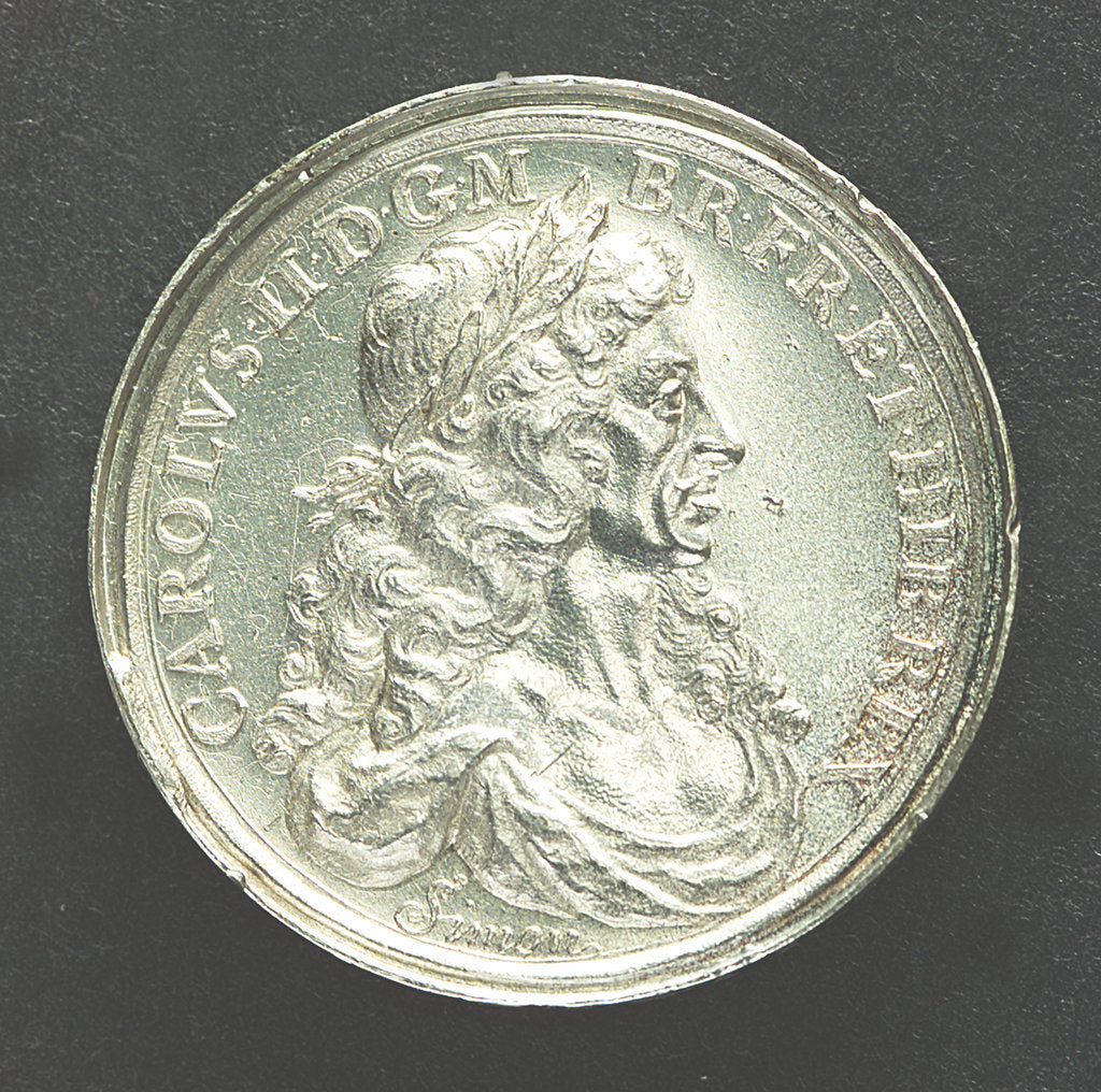 Detail of Medal commemorating the dominion of the sea; obverse by T. Simon