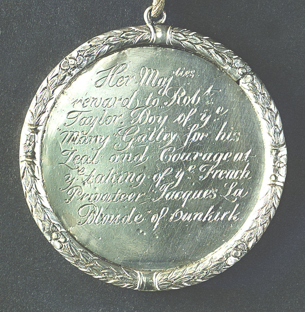 Detail of Medal commemorating Robert Taylor of 