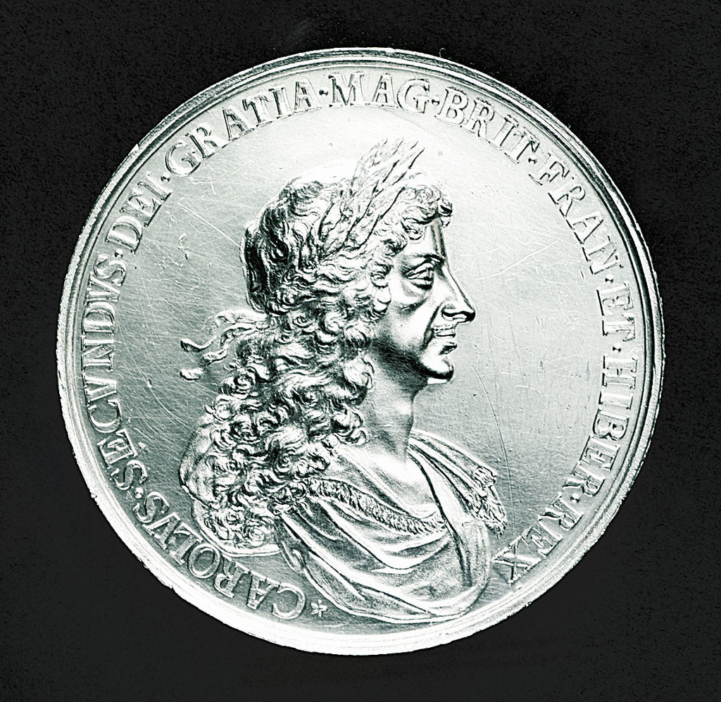 Detail of Medal commemorating the Peace of Breda, 1667; obverse by J. Roettier