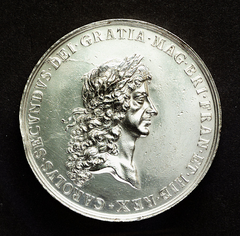 Detail of Medal commemorating the Peace of Breda, 1667; obverse by J. Roettier