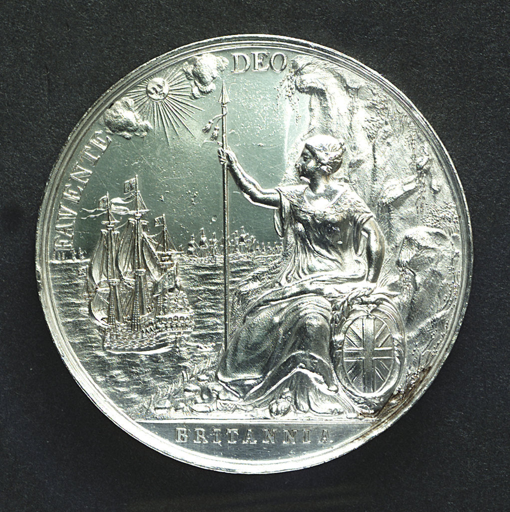 Detail of Medal commemorating the Peace of Breda, 1667; reverse by J. Roettier
